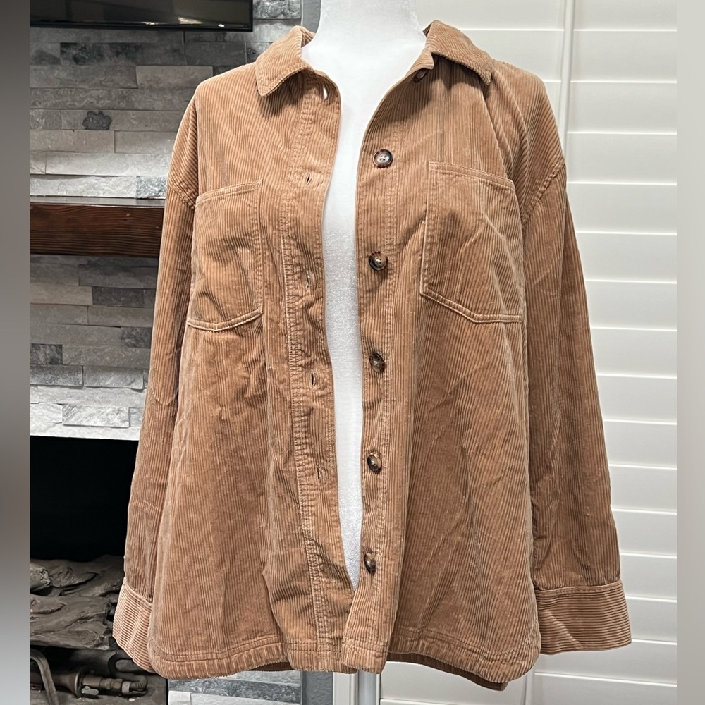 Madewell Tan Corduroy Utility Jacket